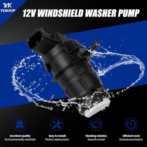 YOKKIP Premium Windshield Washer Pump with Grommet Replacement For 2009-2019 Toyota Corolla, 2007-2017 Camary, Replace OEM# 85330-60180, 85330-60190, Direct Replacemnt - Image 4