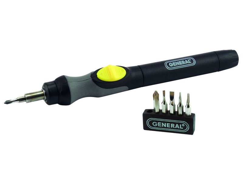 General Tools General Tools Precision Cordless Electric Screwdriver #500 with Six Bits and Quick Change Chuck, Handles Difficult, Repetitive Screw-Fastening Jobs  - Image 1