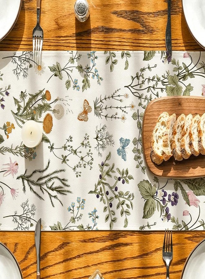 RABUSOFA Wildflowers Floral Summer Table Runner,Seasonal Spring Kitchen Dining Table Summer Decorations for Home Party Decor 13x90 Inch - Image 5