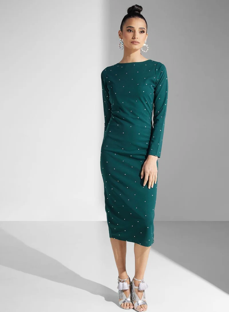 جولدن ابل Zip Detail Dress