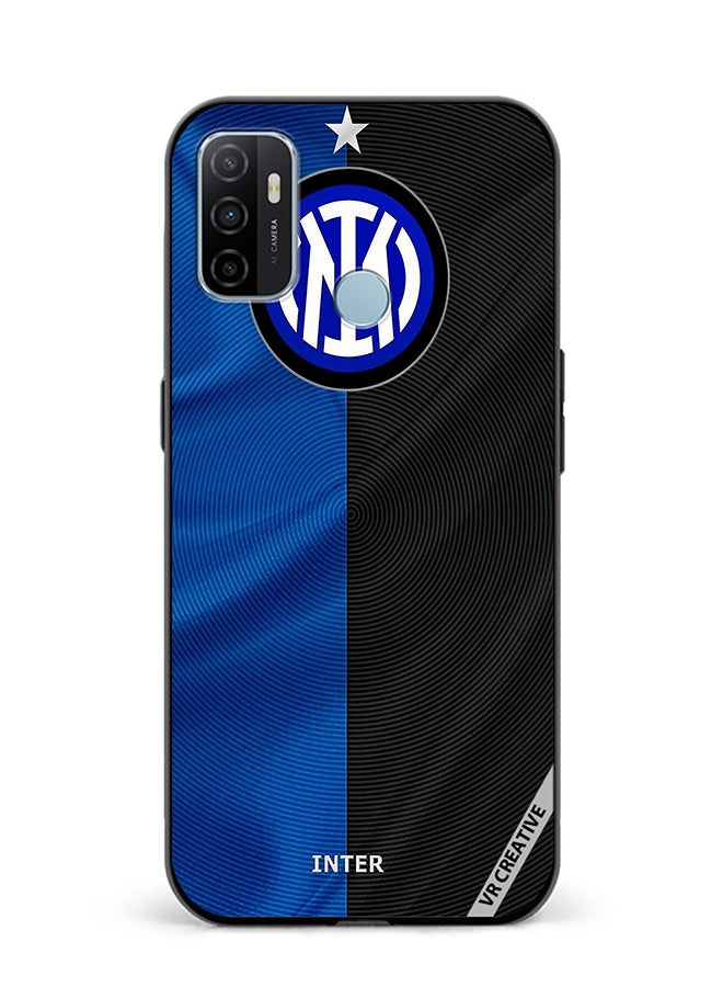 VR CREATIVE Protective Case Cover For Oppo A53 Inter Milan Logo Design Multicolour - Image 1