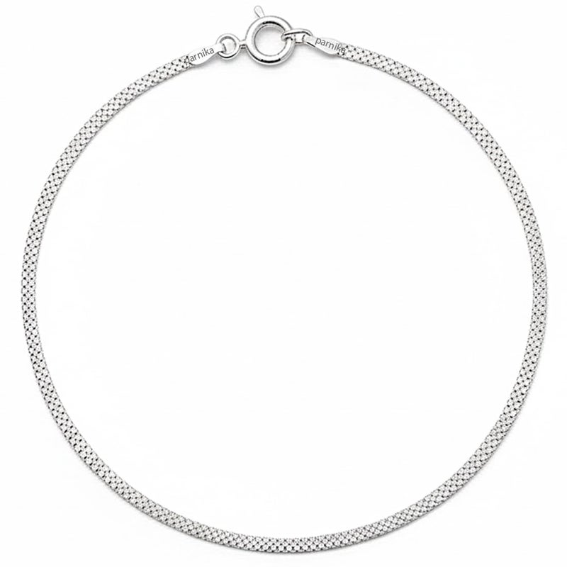 Parnika (Formerly MJ Trendy Flexible Silver Payal (Anklets) in Pure 92.5 Sterling Silver for Girls/Women | Gift for Women and Girls | With Certificate of Authenticity | (Double box - 1 Pc) - Image 5