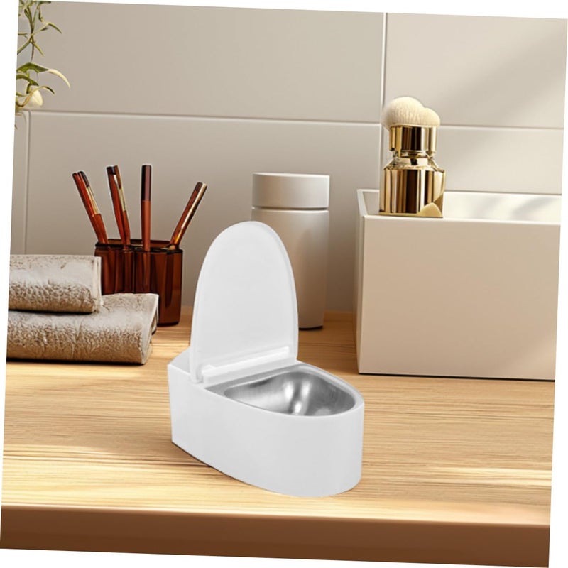 Wall Mount Ashtray Set Of 4 With Lid Windproof Metal Inner Liner For Home Bathroom Indoor Use - Image 5