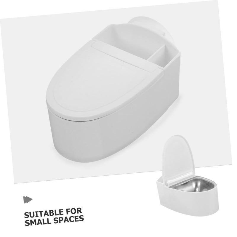 Wall Mount Ashtray Set Of 4 With Lid Windproof Metal Inner Liner For Home Bathroom Indoor Use - Image 4