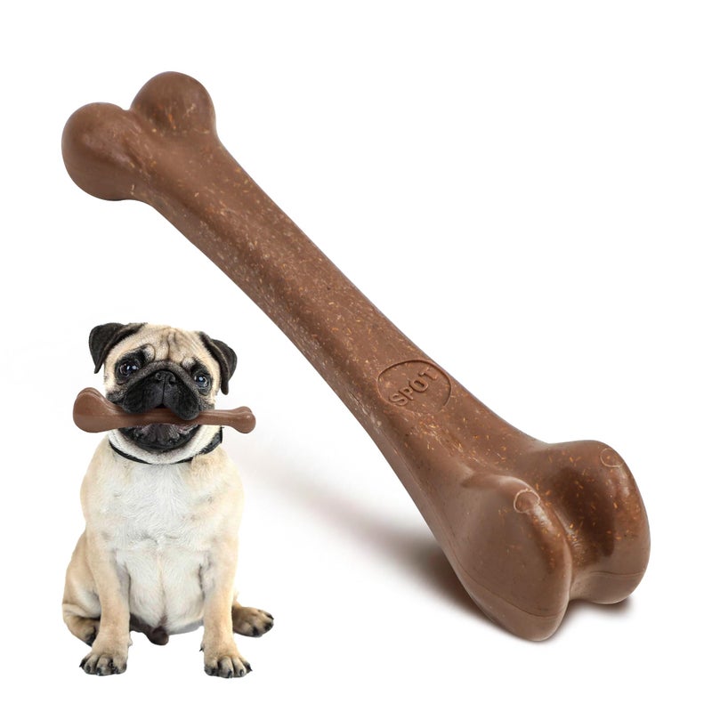SPOT Bam-Bones Bone - Made with Strong Bamboo Fiber, Durable Long Lasting Dog Chew for Light to Moderate Chewers, Great Toy for Adult Dogs & Teething Puppies under 40lbs, 7.25in, Bacon Flavor - Image 3