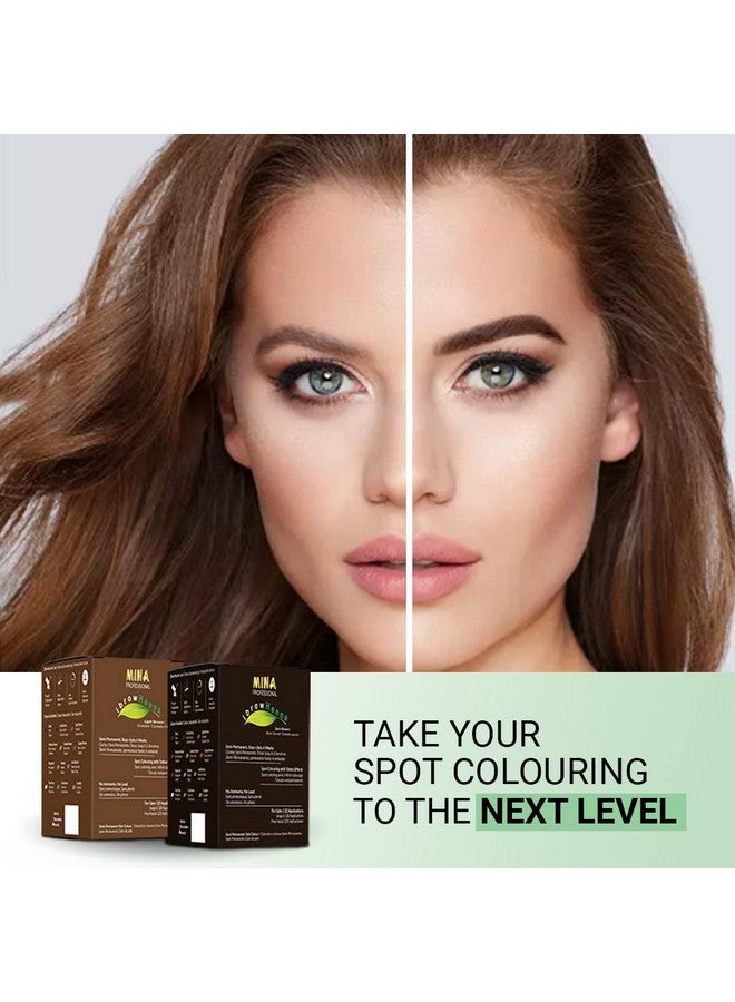 MinaiBrow Mina Ibrow Henna Hair Color Refill Pack Medium Brown|Natural Spot Coloring And Professional Hair Tinting Powder Water And Smudge Proof | No Ammonia No Lead With 100% Gray Converge - Image 5