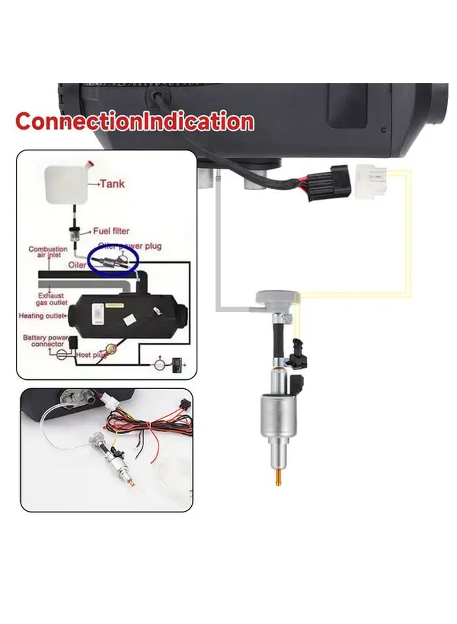 1pc 12V 2 8KW Air Diesel Parking Heater Pump Shock Absorber Heavy Duty Fuel System RV Boat Car Winter - Image 5