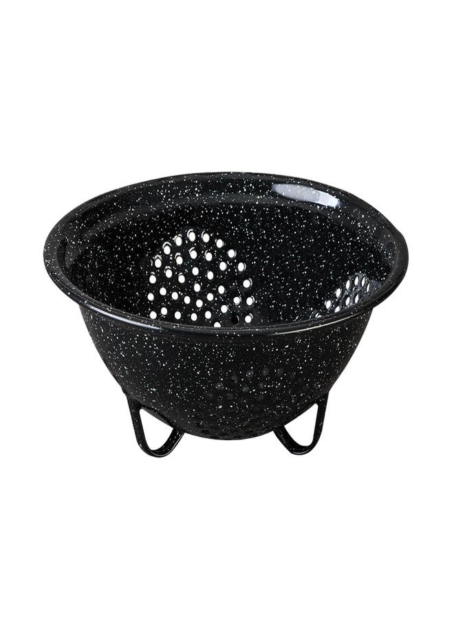 Granite Ware Colander - Durable Stainless Steel Kitchen Colander with Large Holes for Efficient Drainage, Basic Kitchen Tools - Lightweight & Versatile for Pasta, Fruits, Vegetables (Speckled Black) - Image 1