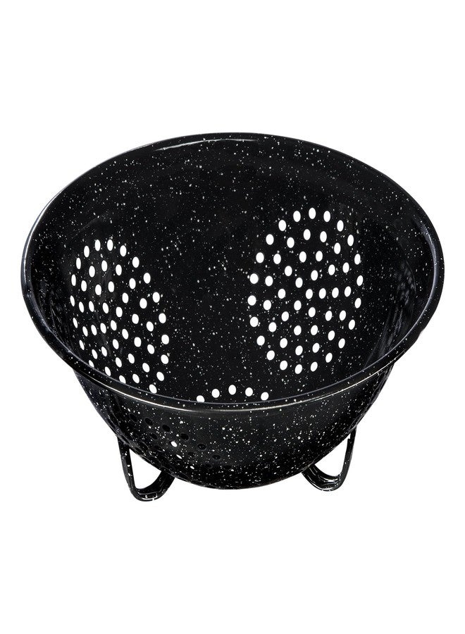 Granite Ware Colander - Durable Stainless Steel Kitchen Colander with Large Holes for Efficient Drainage, Basic Kitchen Tools - Lightweight & Versatile for Pasta, Fruits, Vegetables (Speckled Black) - Image 4