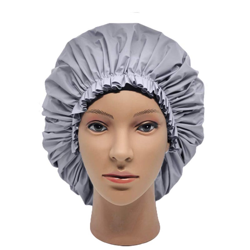 ELEBOX Premium Collection Super Jumbo Shower Cap Grey - Image 4