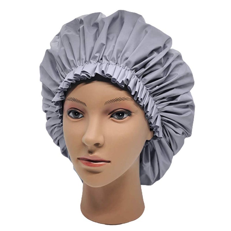 ELEBOX Premium Collection Super Jumbo Shower Cap Grey - Image 3