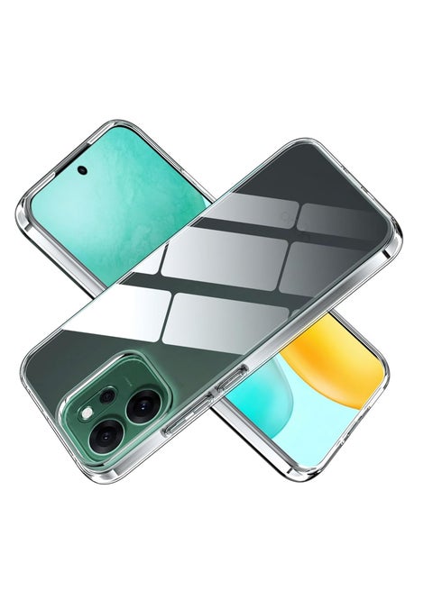 Case Compatible with Oppo Reno 14 Pro 5G, Cover Silicone Transparent TPU Gorilla Anti-shock Protector Camera Shockproof Corners - Clear