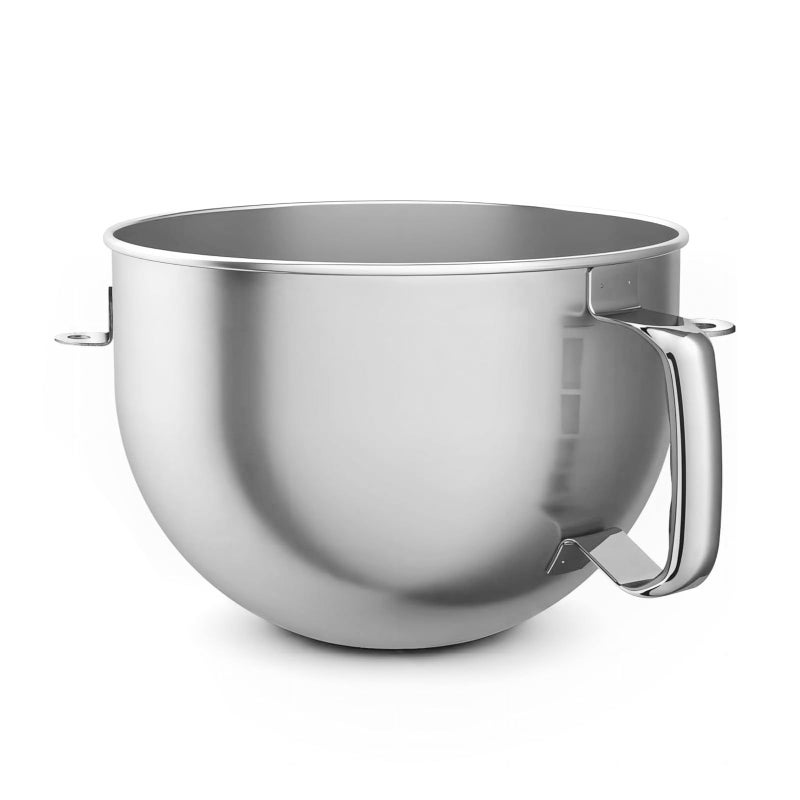 CHUDODO Stainless Steel Mixer Bowl, Compatible with KitchenAid Series 5.5-6 QT Lift Stand Mixer, Suitable for KV25, KV25, KP26, KB26, Dishwasher Safe, Ergonomic Handle, Heavy Duty, No Residue - Image 1