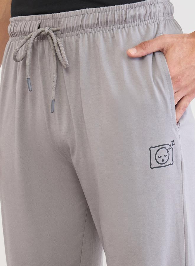 Styli Men Grey Relaxed Fit Pyjama Pants - Image 3