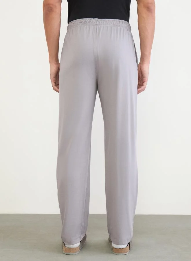 Styli Grey Men Grey Relaxed Fit Pyjama Pants for Men | Best Price UAE