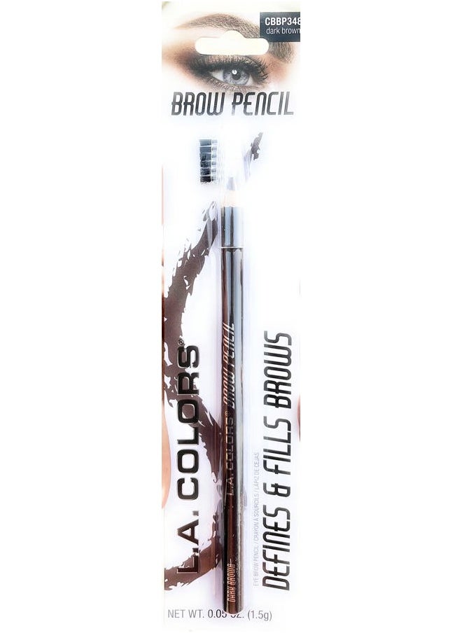 LA Colors LA Colors Define & Fill Brow Pencil, Dark Brown  - Image 3
