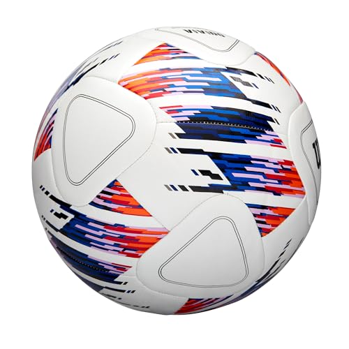 Wilson NCAA Vivido Replica Soccer Ball - Size 5, White/Orange/Purple - Image 4