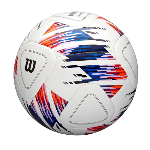 Wilson NCAA Vivido Replica Soccer Ball - Size 5, White/Orange/Purple - Image 3
