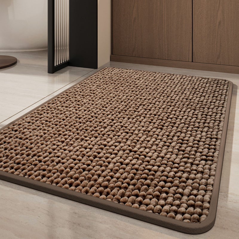 Soft Plush Bath Mat Non-Slip Absorbent Floor Mat for Bathroom - Image 5