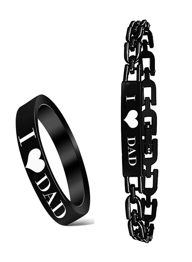 طقم خاتم وسوار ميكادو الأسود الأنيق للنساء والفتيات