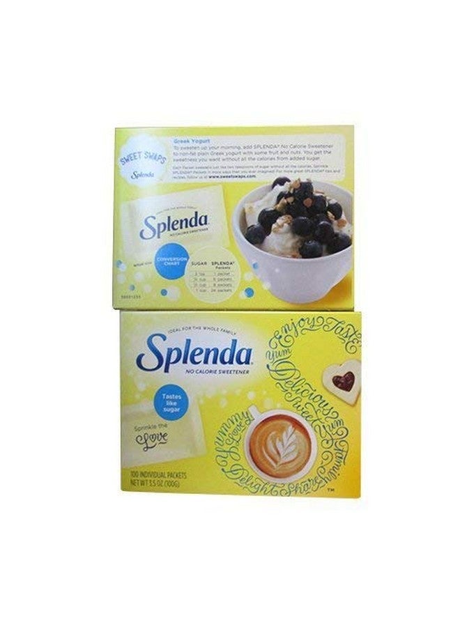 SPLENDA سبلندا تحتاج سكر خالي من السكر 100 كيس لكل (عبوة من 2 × 100 كيس) - Image 2