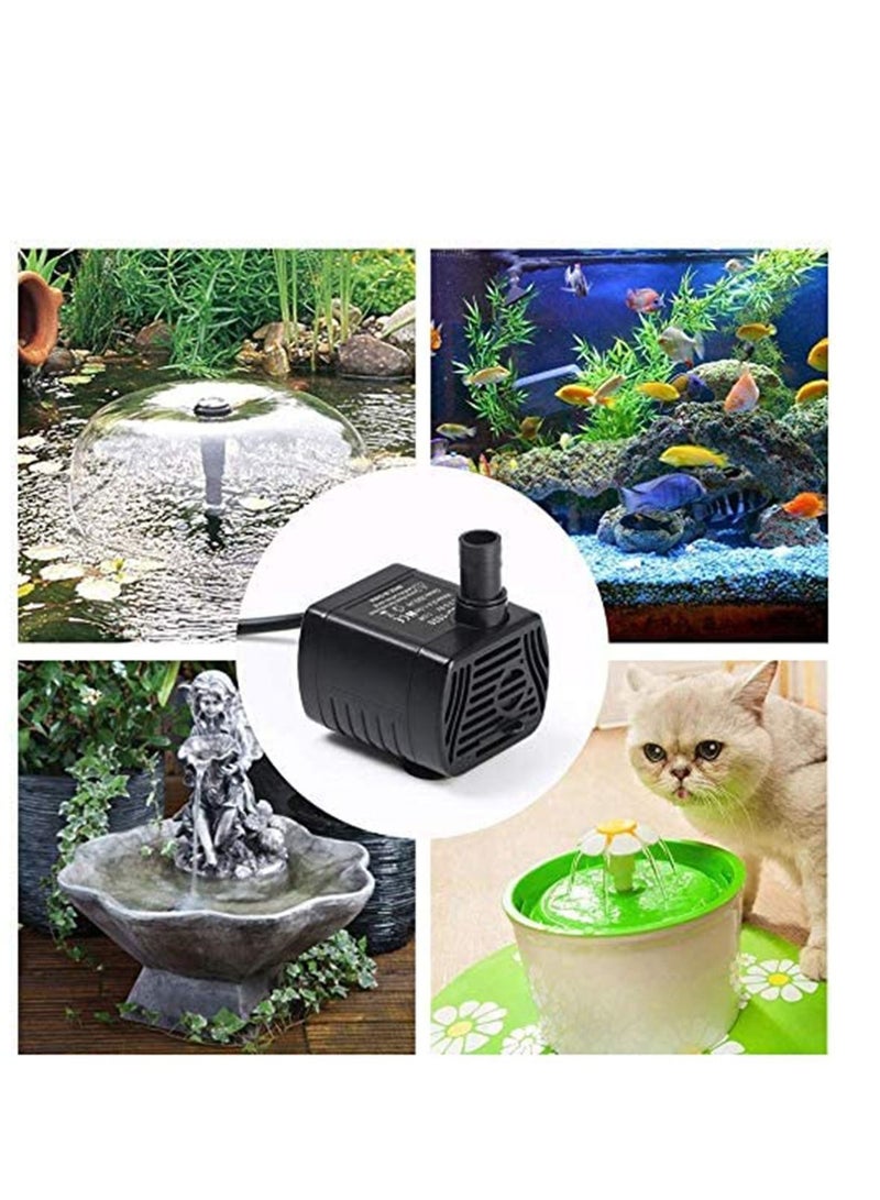 Y&D Submersible Water Pump, 200L USB Pump for Aquarium, Fish Tank, Statuary and Hydroponics Fountain Super Silent Small - Image 2