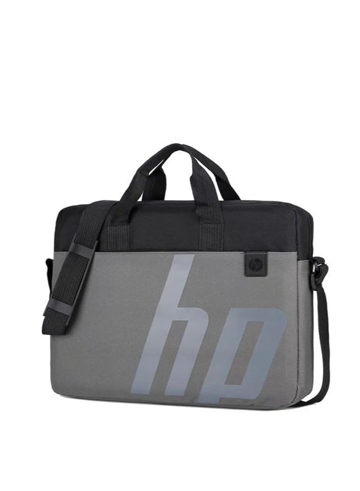 إتش بي حقيبة كمبيوتر محمول HP مقاس 15.6 بوصة مع ماوس 4QM76PA، أسود ورمادي، للجنسين  - Image 1