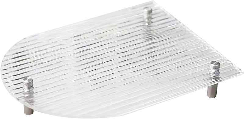 Acrylic Key Tray Durable Elegant Storage Holder for Home Organization (Striped) - Image 1