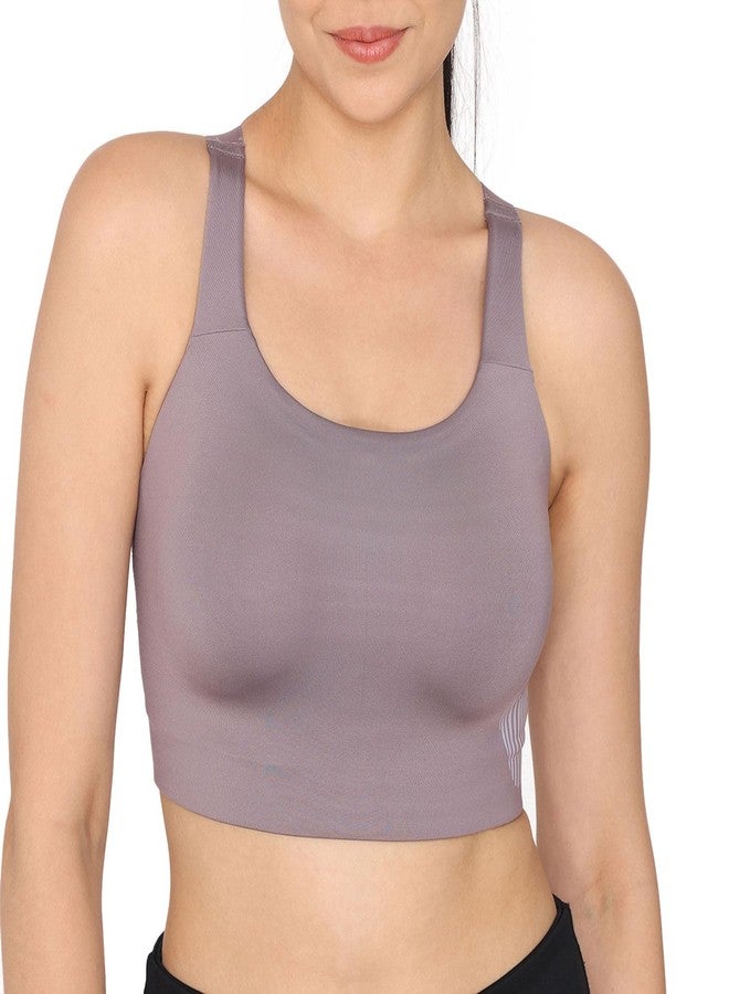 Zelocity High Impact Moisture Wicking Sports Bra - Purple Dove - Image 5