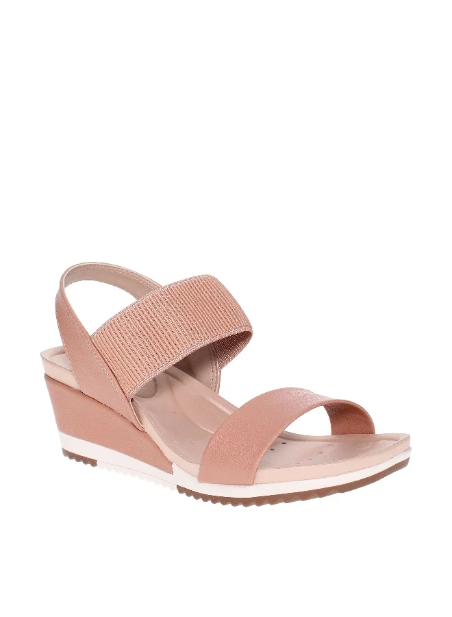 مودار Modare Ladies Wedge Sandals Beige | Made In Brazil