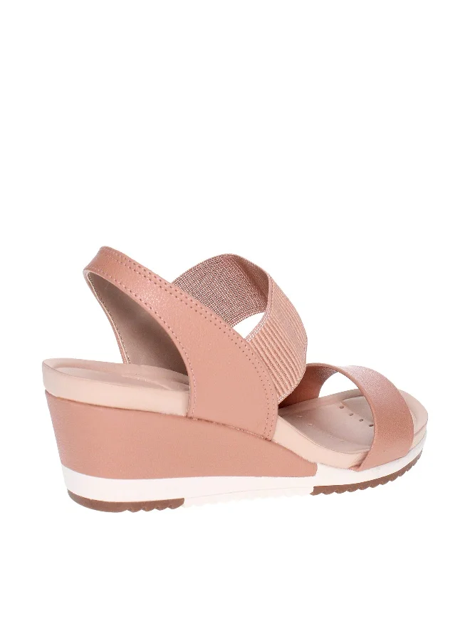 مودار Modare Ladies Wedge Sandals Beige | Made In Brazil
