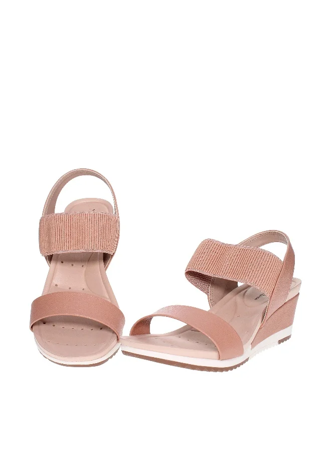 مودار Modare Ladies Wedge Sandals Beige | Made In Brazil