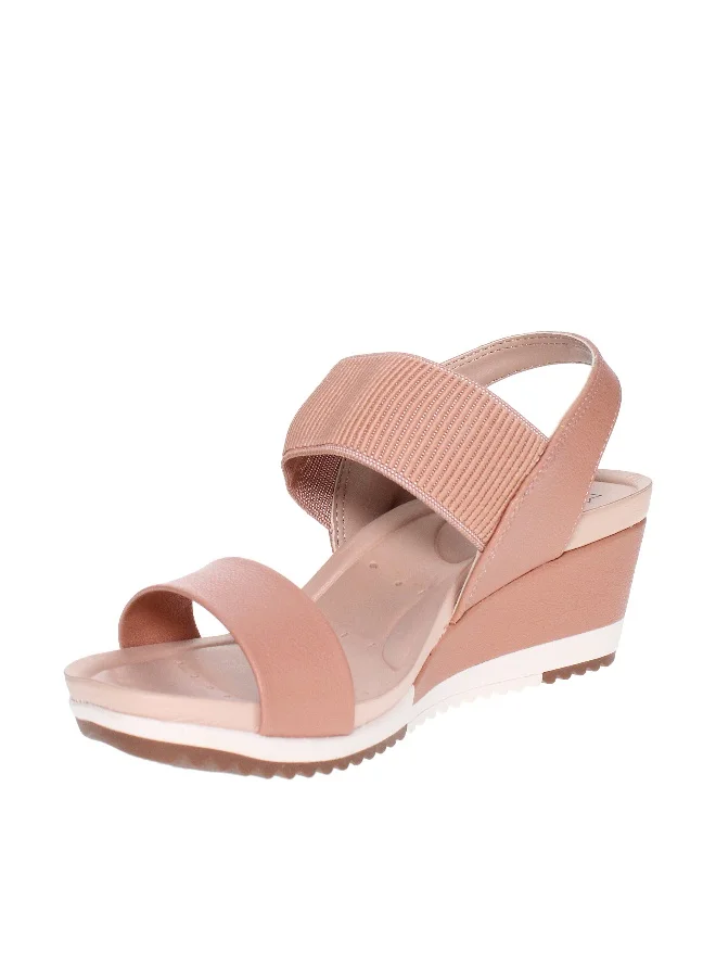 مودار Modare Ladies Wedge Sandals Beige | Made In Brazil