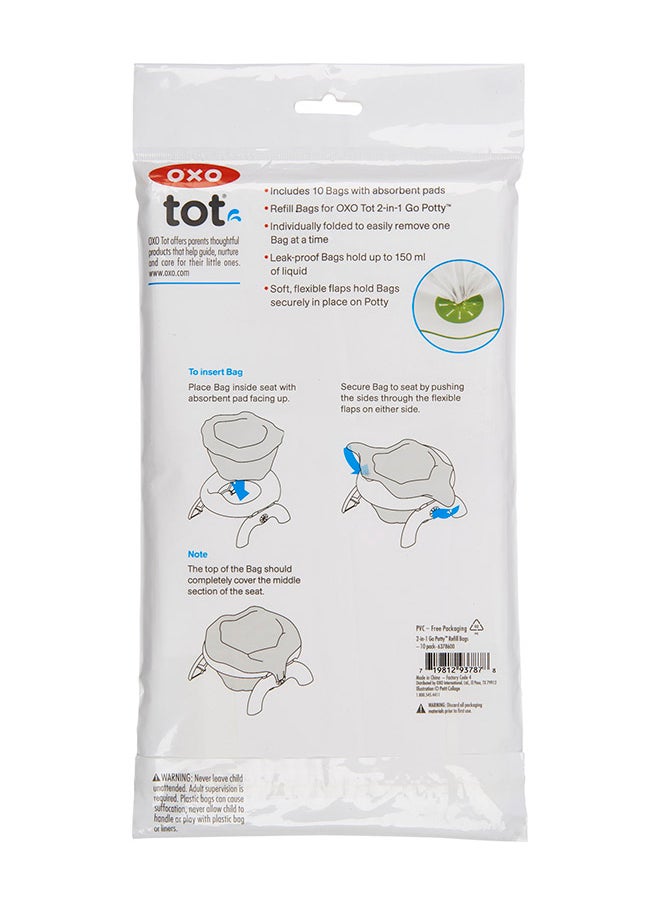 OXO TOT - أكياس بديلة للاستخدام في المرحاض - عبوة من 10 قطع - Image 1