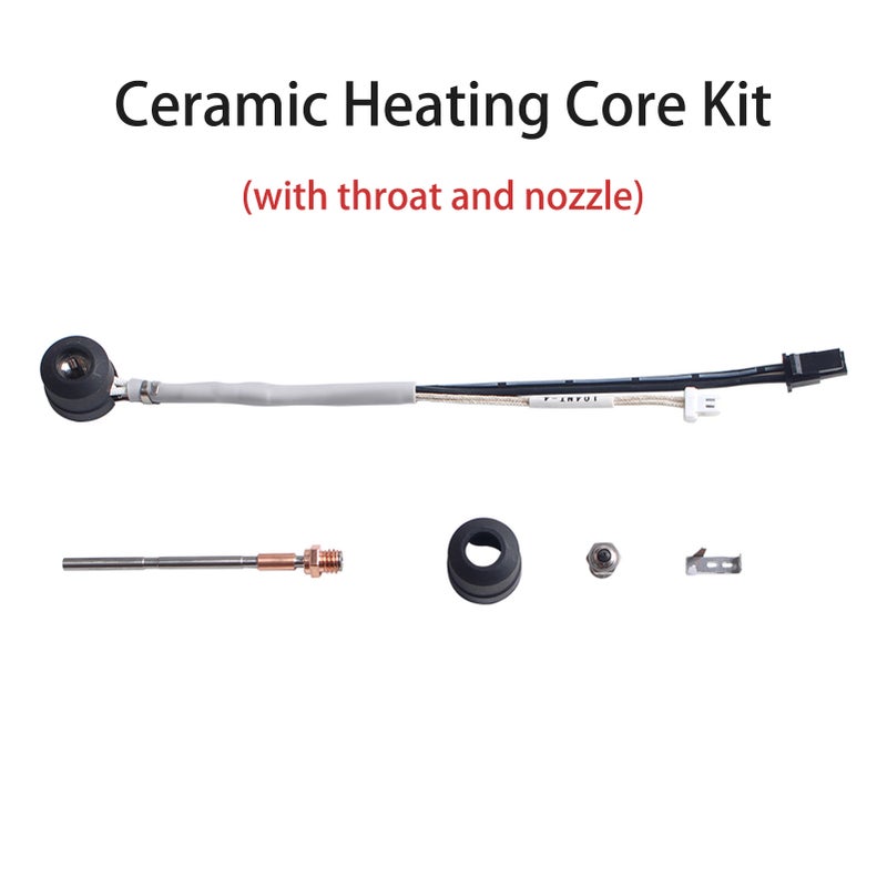 Ceramic Heating Core Kit + Throat + Nozzle Compatible with Prusa MK4/XL 3D Printer High Temperature Resistance Fasting Heating and Lightweight Parts - Image 3