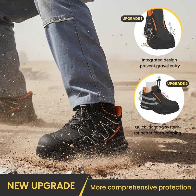 D.D.Star Steel Toe Safety for Men Lightweight Work Sneaker Comfortable Puncture Proof And Fashion For Work. - Image 4