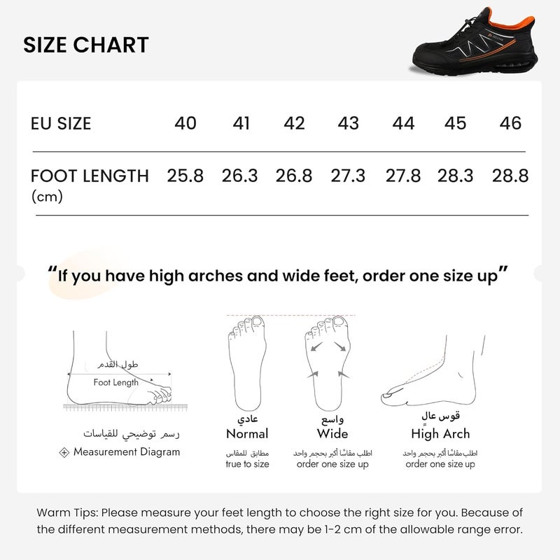 D.D.Star Steel Toe Safety for Men Lightweight Work Sneaker Comfortable Puncture Proof And Fashion For Work. - Image 3