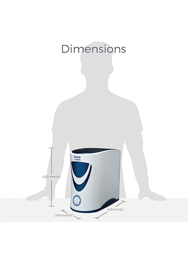 كينت جهاز تنقية/تصفية المياه المعدنية Sterling Plus من KENT RO - عملية تنقية متعددة مع التحكم في RO + UV + UF + TDS - خزان سعة 6 لتر - تدفق 20 لترًا في الساعة - تحت المنضدة - Image 3