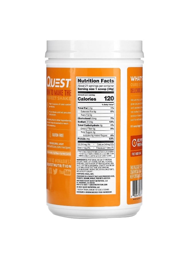QUEST NUTRITION Quest Nutrition, Protein Powder, Salted Caramel, 1.6 lb (726 g)  - Image 2
