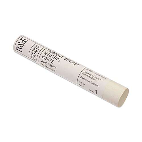 R&F Handmade Paints - Professional Oil Pigment Stick, Neutral White, 38 ml - Image 1