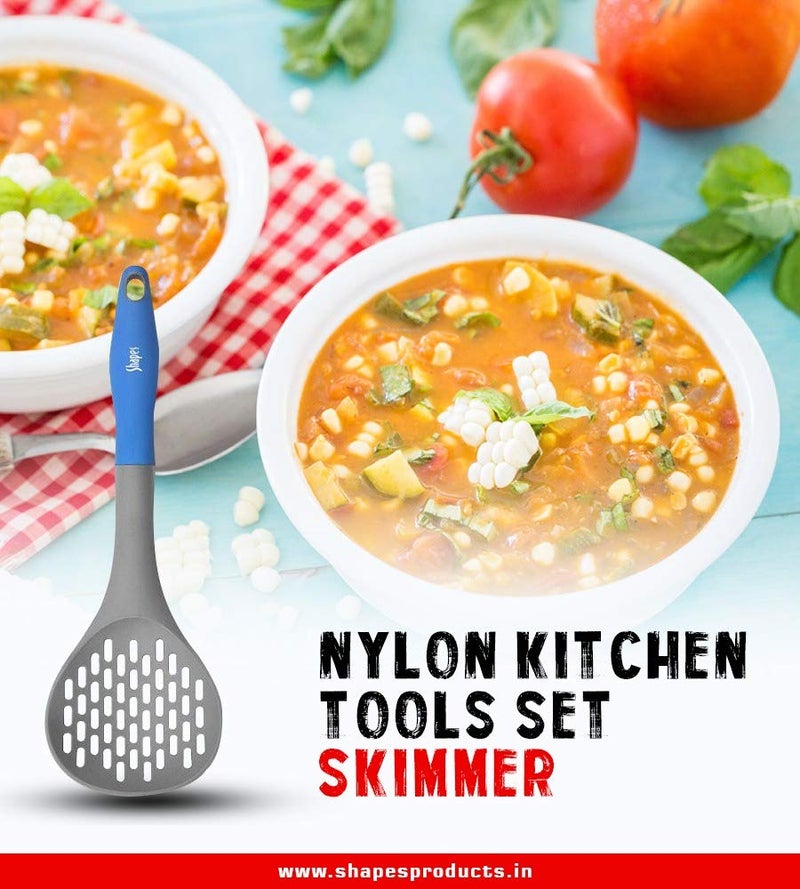 Shapes Ereca Nylon Kitchen Tool Set 7 Pcs.(Ladle, Spoon,Turner, Skimmer, Spaghetti Server, Masher) - Image 5