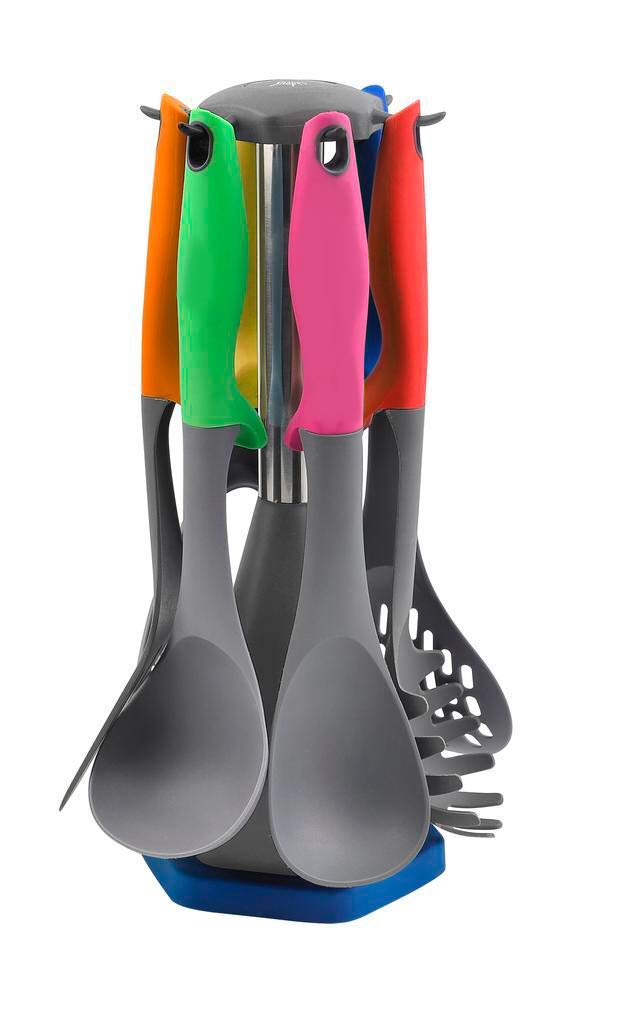 Shapes Ereca Nylon Kitchen Tool Set 7 Pcs.(Ladle, Spoon,Turner, Skimmer, Spaghetti Server, Masher) - Image 1