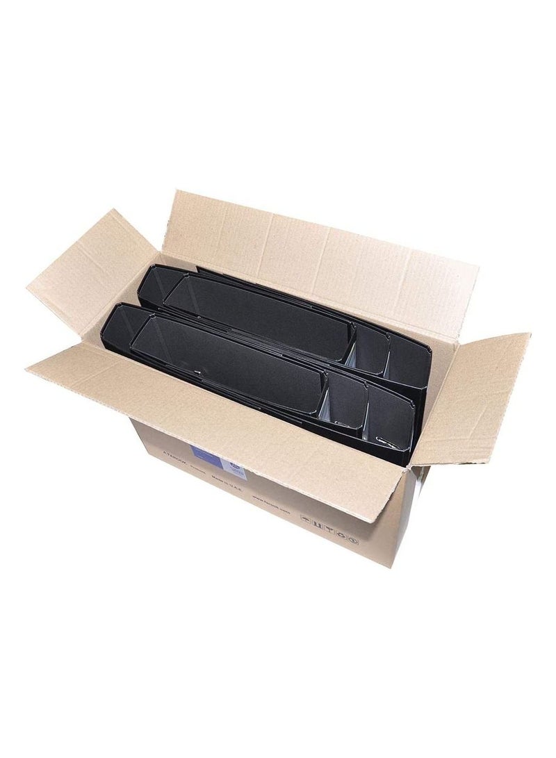 FIS مجموعة من 10 ملفات من مادة البولي بروبيلين ذات القوس الرافعة من FIS، مقاس 8 سم، أسود، من مادة البولي بروبيلين، من أصل ألماني - FSBF8PBKFN10 - Image 3