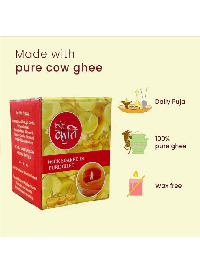 KRITI شموع كريتي كريشنز من السمن البلدي النقي (100 قطعة في علبة) - Image 4