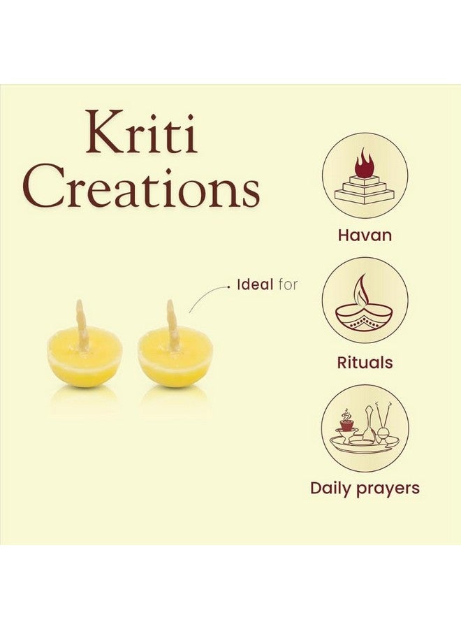 KRITI شموع كريتي كريشنز من السمن البلدي النقي (100 قطعة في علبة) - Image 5