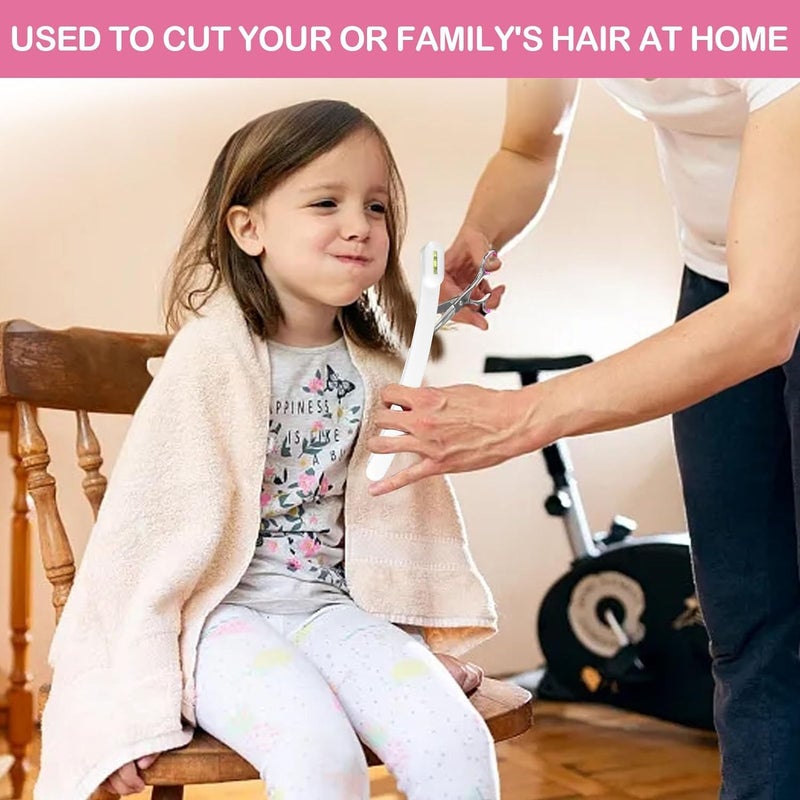 TagRecove Professional Hair Cutting Kit for Women Gifts, Easy-to-Use Split Ends Hair Trimmer, DIY Home Hair Cutting Tools for Bangs, Layers, Bobs, Practical Hair Cutting Clip, Pink - Image 3