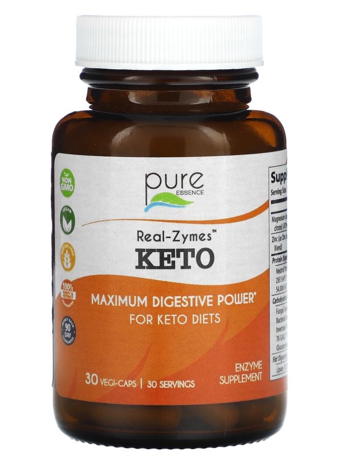 Real-Zymes Keto 30 Vegi-Caps