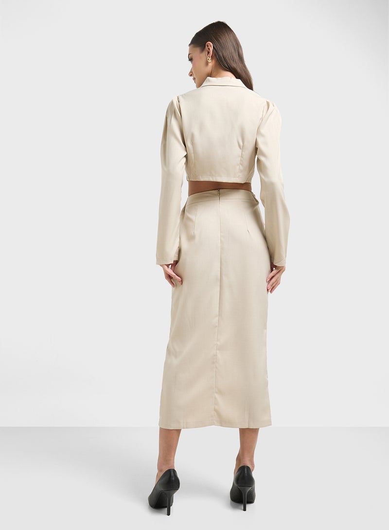 ELLA Crop Blazer & Skirt Set  - Image 2