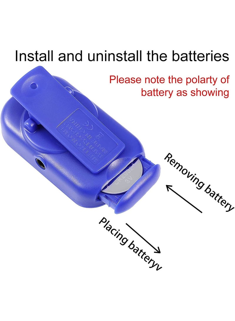 SOLARAE Mini Digital Metronome, Multifunctional, Portable, Volume Adjustable, Clip on, with Speaker, Beat Tempo, for Piano, Guitar, Saxophone, Flute, Violin, Drum, Blue - Image 5