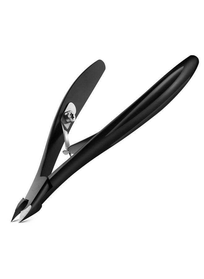 FVION 4Mm Jaw Professional Cuticle Nippers, Salon-Quality Cuticle Trimmers For Precision Nail Care, Premium Stainless Steel Cuticle Clipper Cuticle Remover Tool - Black - Image 1